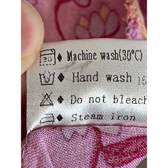 Retro Floral Wrap Maxi Dress XL Pink Boho Western Preppy Chic Colorful Feminine - Picture 11 of 12